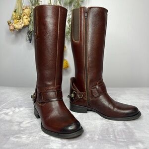 Lyard Leather Fashion Kids Riding Boots.